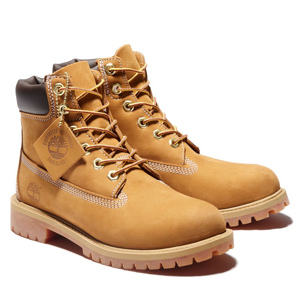 Bocanci 6-Inch Timberland Copii Maro - Junior Premium Waterproof - Romania - SVQCFH098